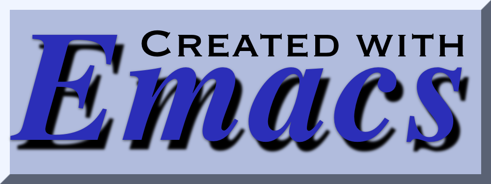 Built with Emacs